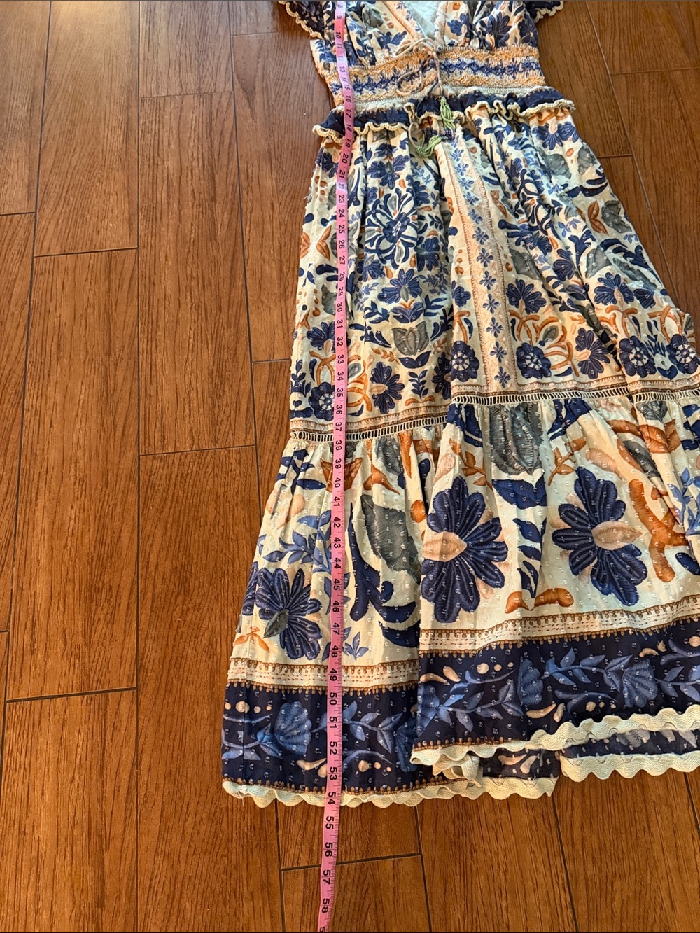 FARM Rio Ocean Tapestry Midi Dress- Medium - Picture 8 of 10